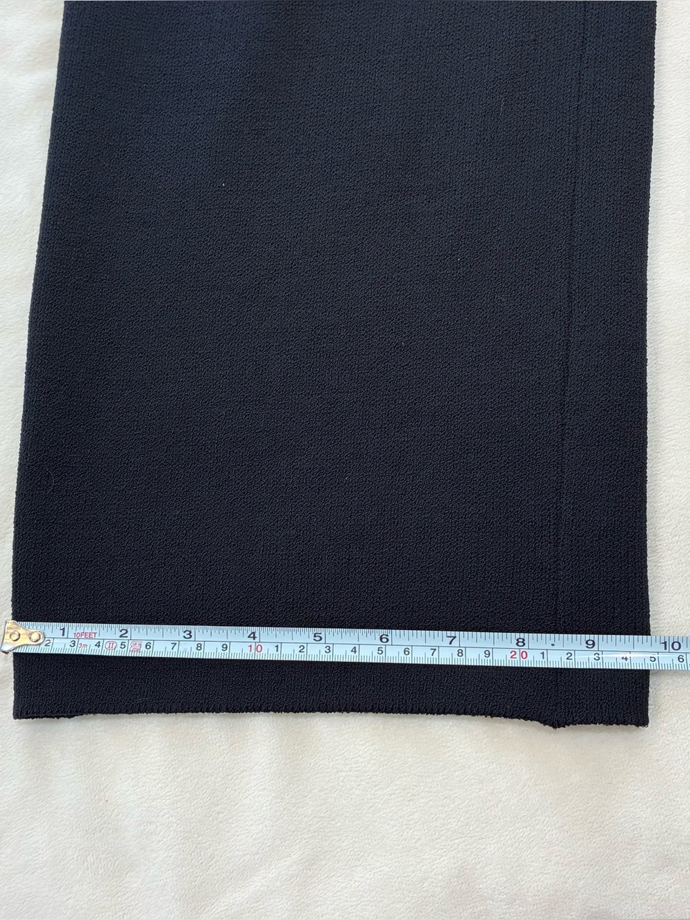 St. John Collection Santana Knit Wide Leg Pants Black Caviar Wool Blend Small - Picture 6 of 8